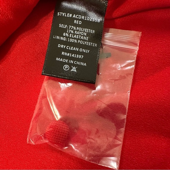 ASTR The Label Calanthe  Long Sleeve Minidress Cocktail In Red - Picture 9 of 16